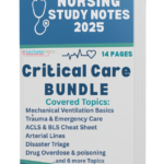 Critical Care Nursing Notes Bundle — ICU nursing study guide