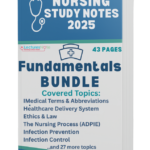 Fundamentals of Nursing Notes Bundle — basic nursing skills study guide
