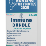 Immune Nursing Notes Bundle — immunology and HIV nursing study guide