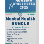 Mental Health Nursing Notes Bundle — psychiatric nursing study guide