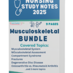 Musculoskeletal Nursing Notes Bundle — orthopedic nursing study guide