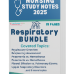 Respiratory Nursing Notes Bundle — pulmonary nursing study guide