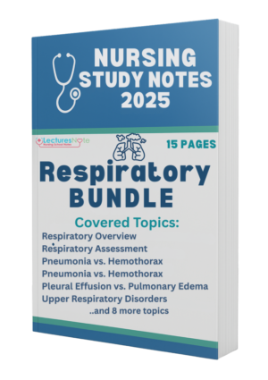 Respiratory Nursing Notes Bundle — pulmonary nursing study guide
