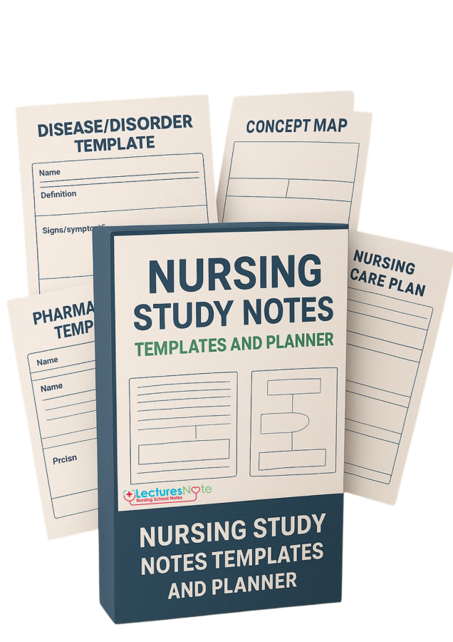 Templets and Planner Nursing Study Notes Nursing Study Templates and Planner — PDF download