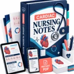 Cardiac Nursing Notes digital PDF binder mockup