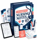 Fundamentals Nursing Notes digital PDF binder mockup