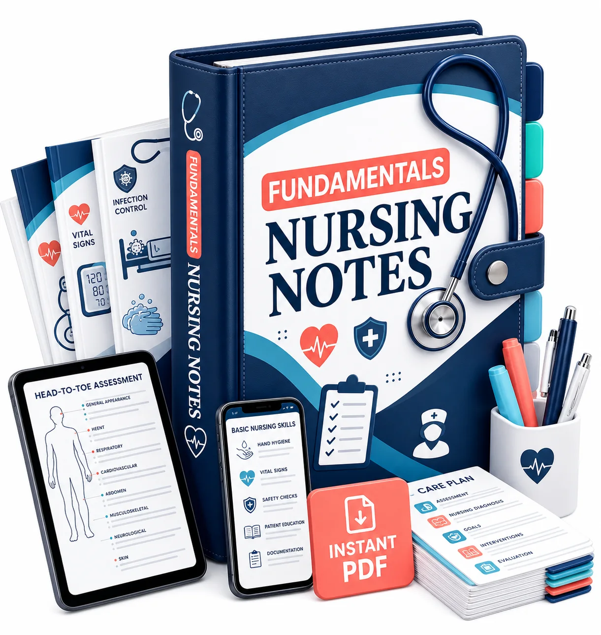 Nursing Fundamentals Study Notes Bundle