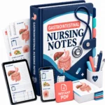 Gastrointestinal Nursing Notes digital PDF binder mockup