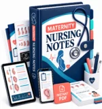 Maternity Nursing Notes digital PDF binder mockup