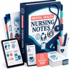 Mental Health Nursing Notes digital PDF binder mockup