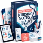 Mental Health Nursing Notes digital PDF binder mockup