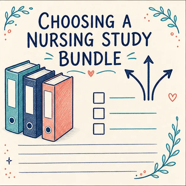 Handwritten nursing study bundle comparison cover