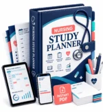 Nursing Study Planner digital PDF binder mockup