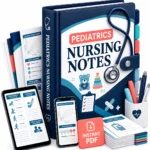 Pediatrics Nursing Notes digital PDF binder mockup
