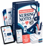 Pharmacology Nursing Notes digital PDF binder mockup
