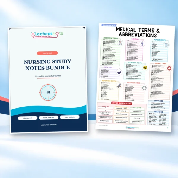 All-in-One Nursing Study Notes Bundle - Image 2