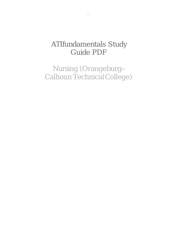 ATI Fundamentals of Nursing Study Guide - Image 2