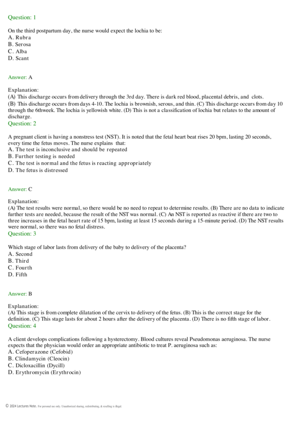 1674 NCLEX-RN Practice Questions and Answers - Image 2